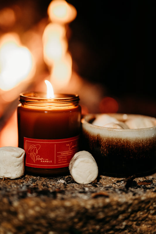 Toasted Vanilla + Campfire 50 HR Candle