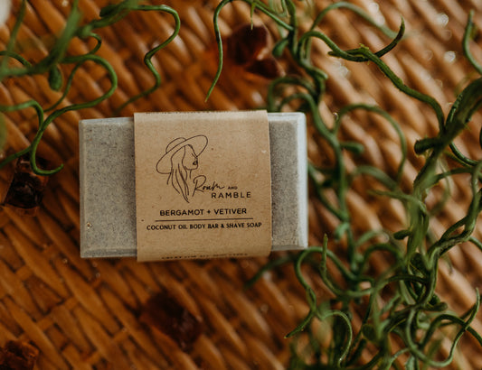 Bergamot + Vetiver Guest Soap – Fresh Citrus Wood Travel Soap