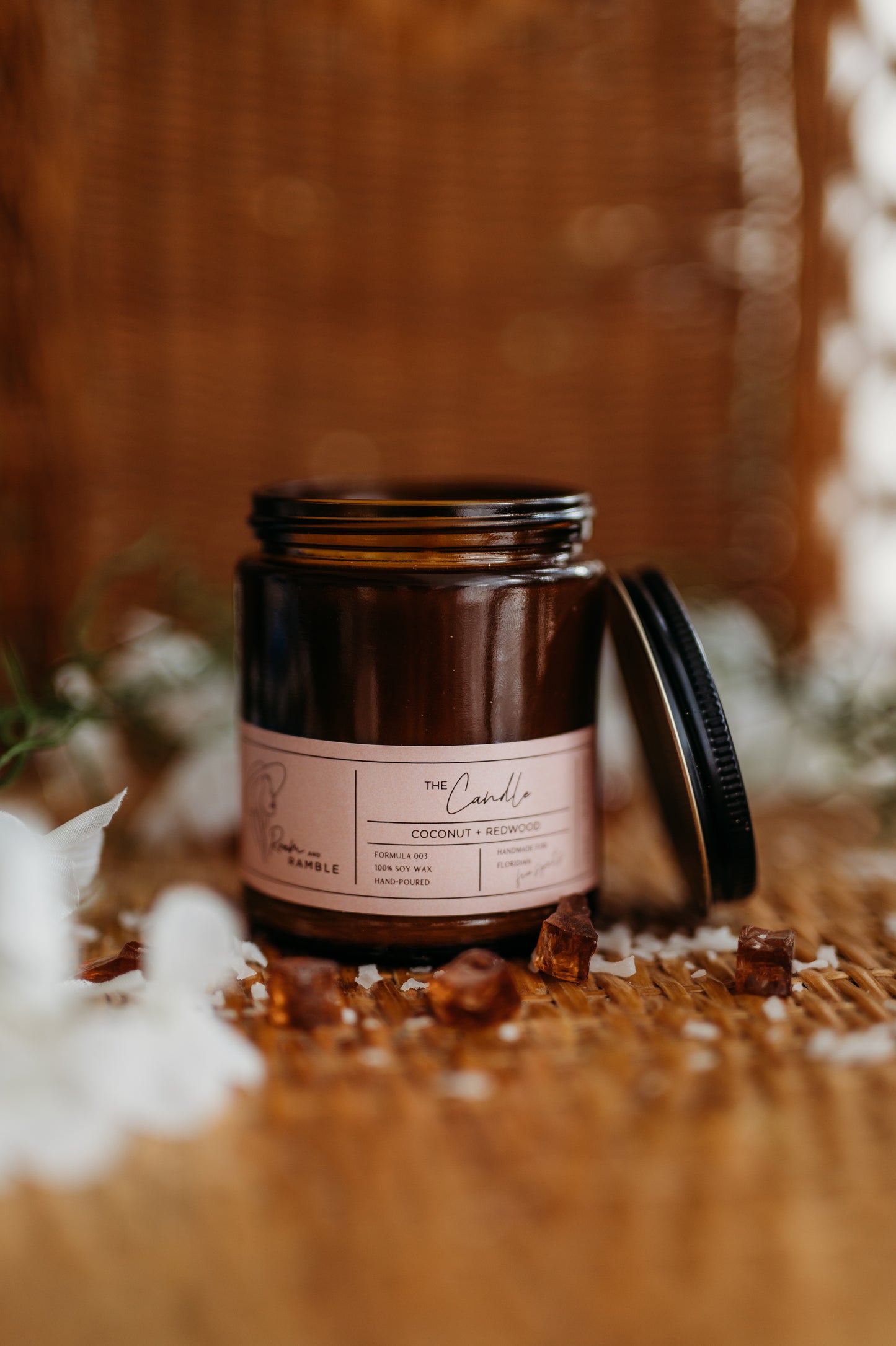 Coconut + Redwood 50 HR Candle