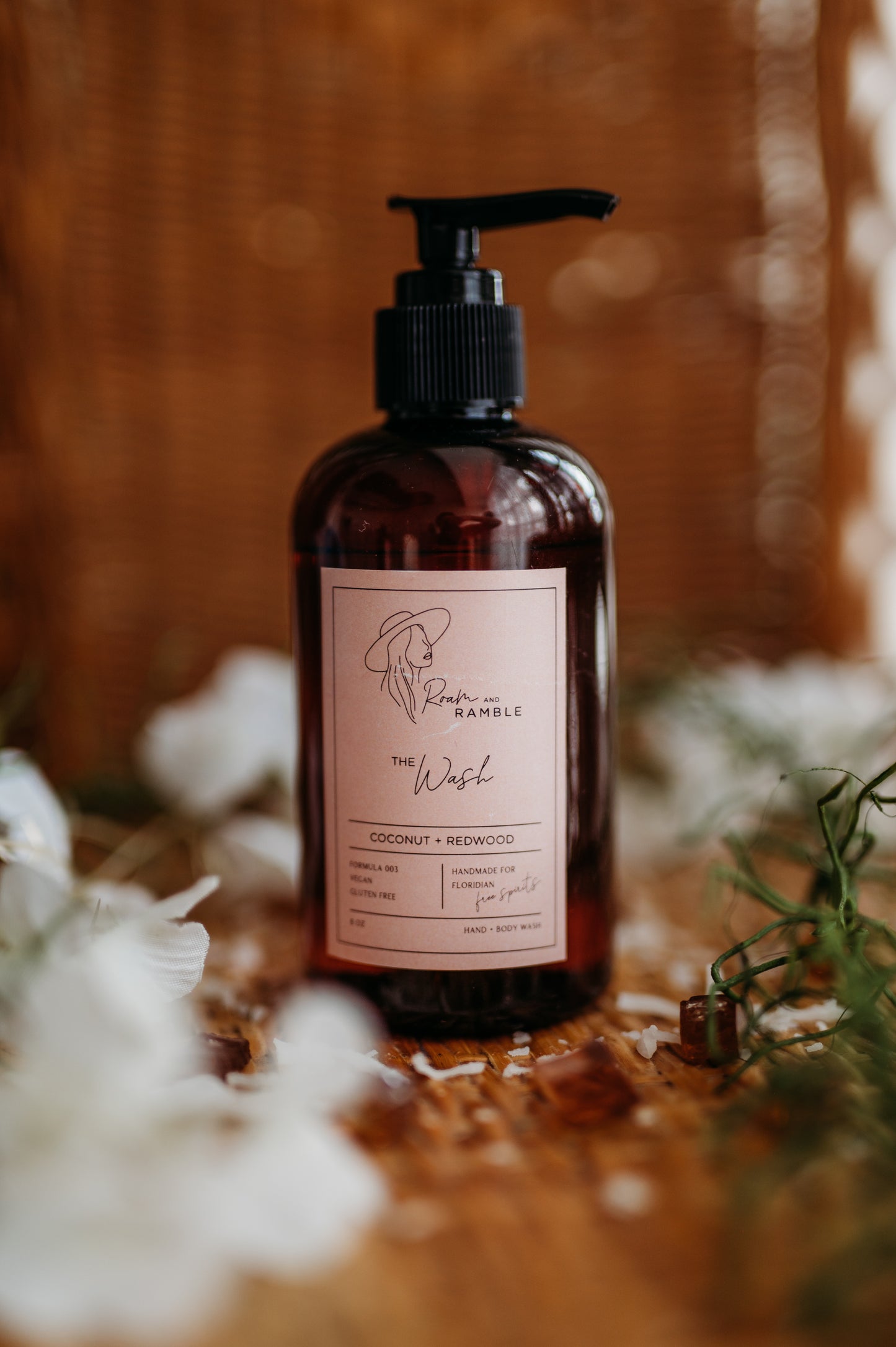 Coconut + Redwood Organic Hand & Body Wash 8 oz