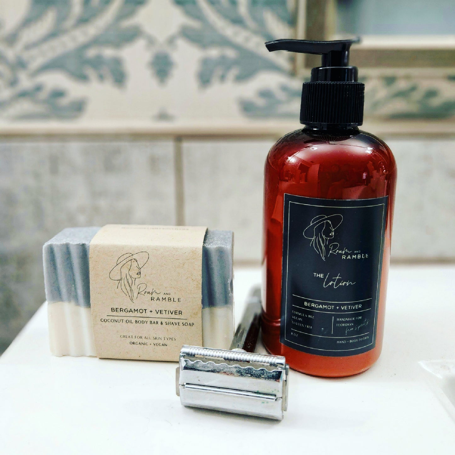 Bergomat + Vetiver Perfect Shave Duo