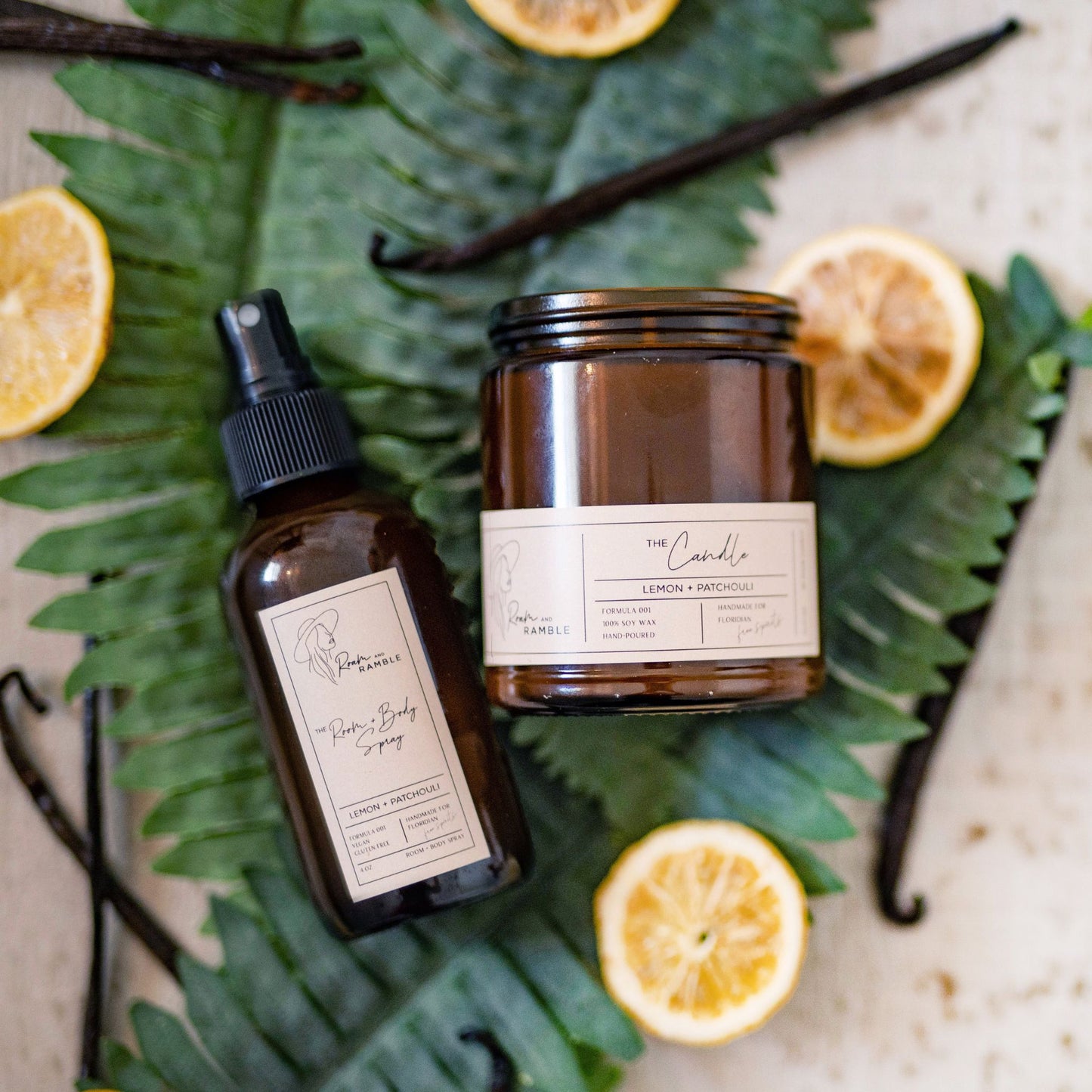 Lemon + Patchouli Home Fragrance Duo