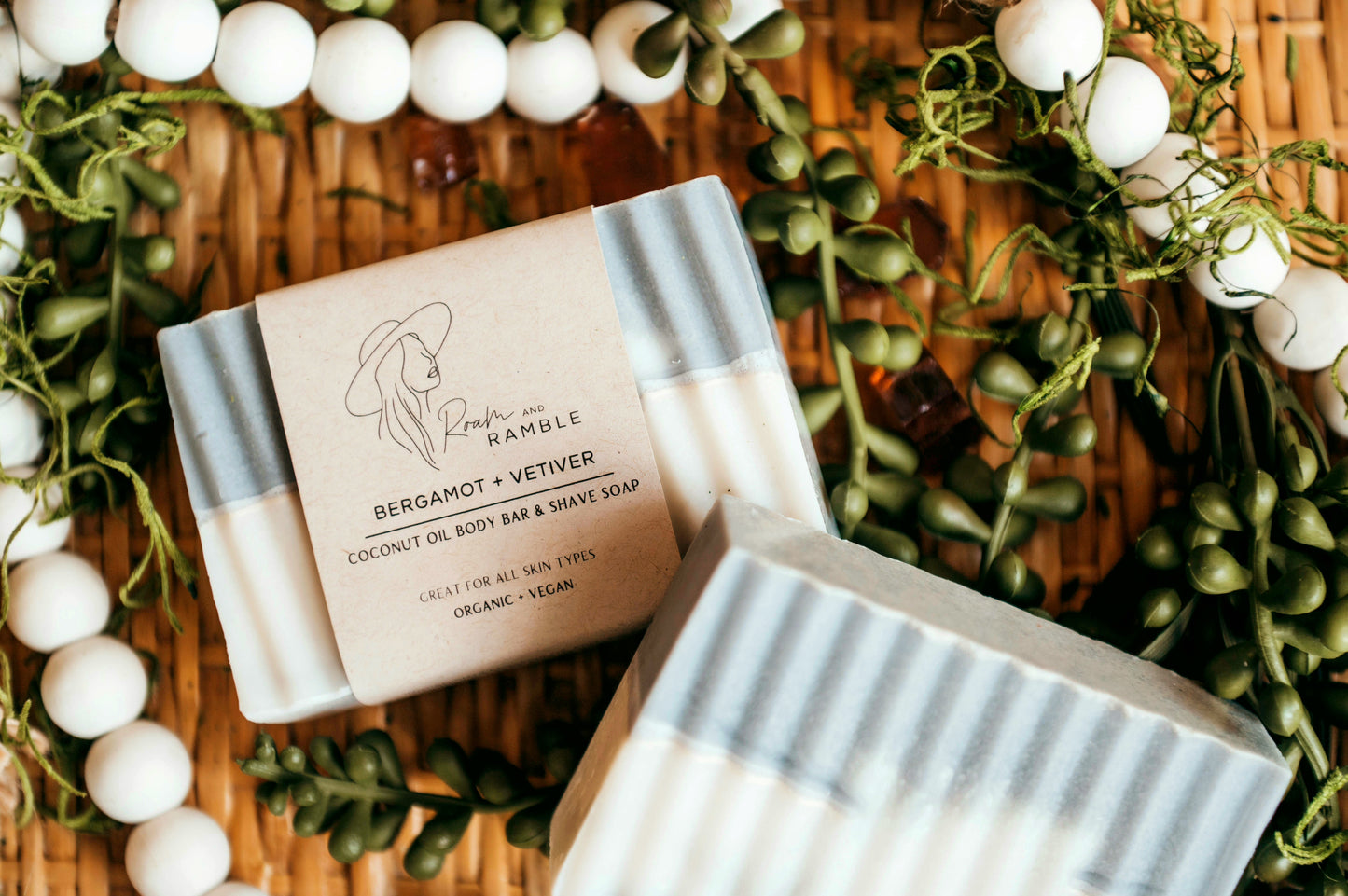 Bergamot + Vetiver Body Bar and Shave Soap