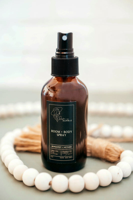 Bergamot + Vetiver Room & Body Spray 4 oz