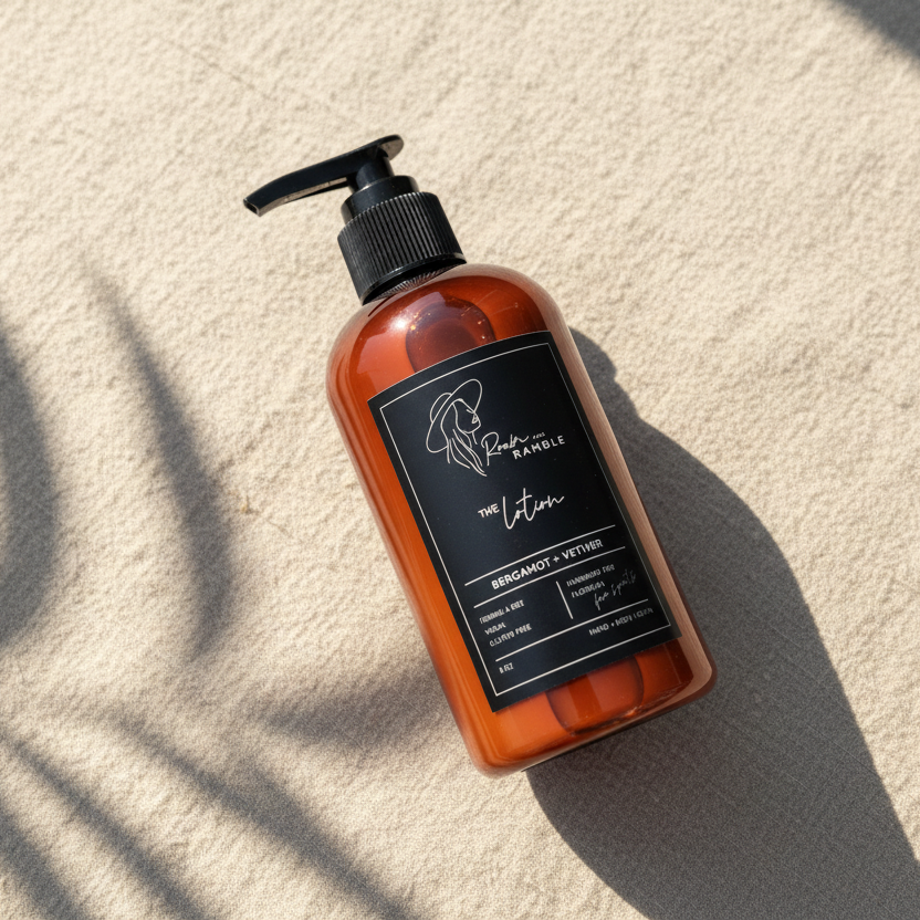 Bergamot + Vetiver Organic Hand & Body Lotion 8 oz