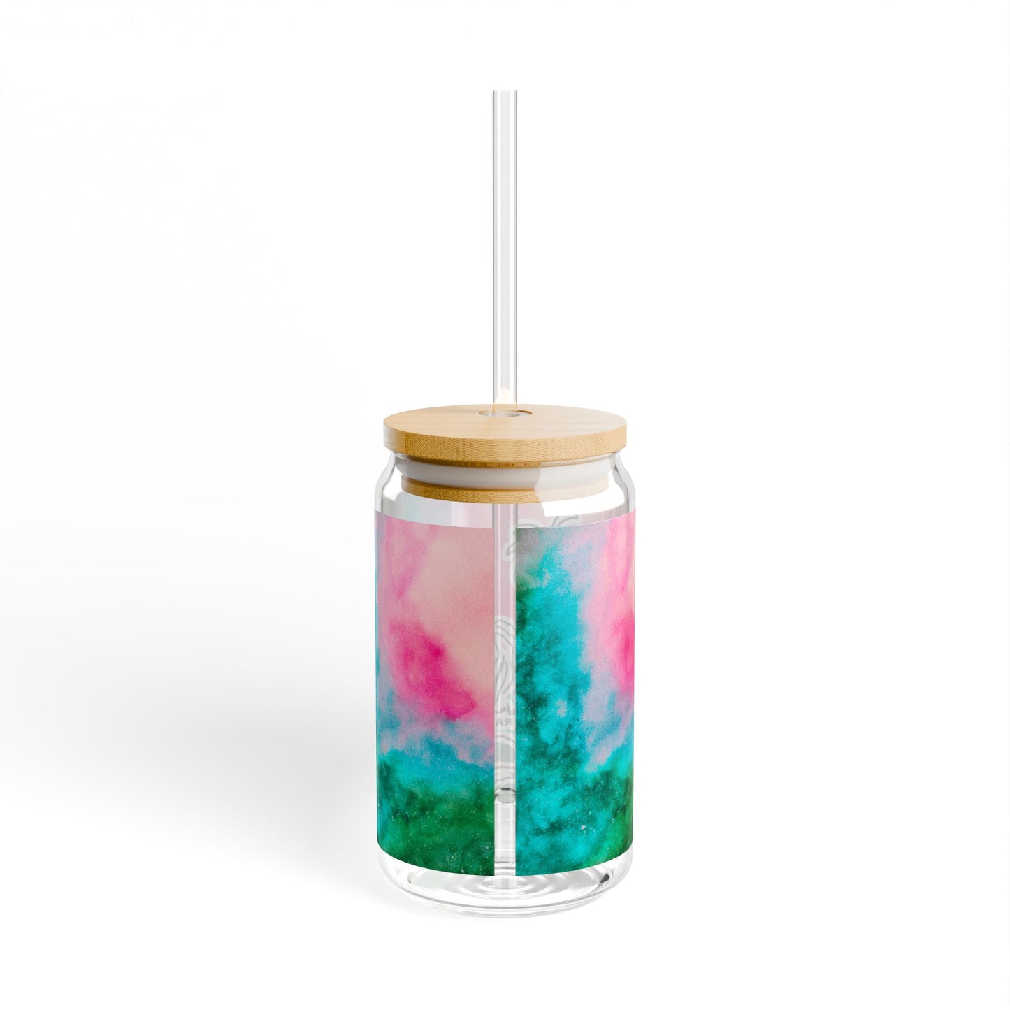 Tropical Sipper Glass, 16oz - Fun Drinkware for Summer Parties, Beach Days, Poolside, Gifts, Eco-Friendly