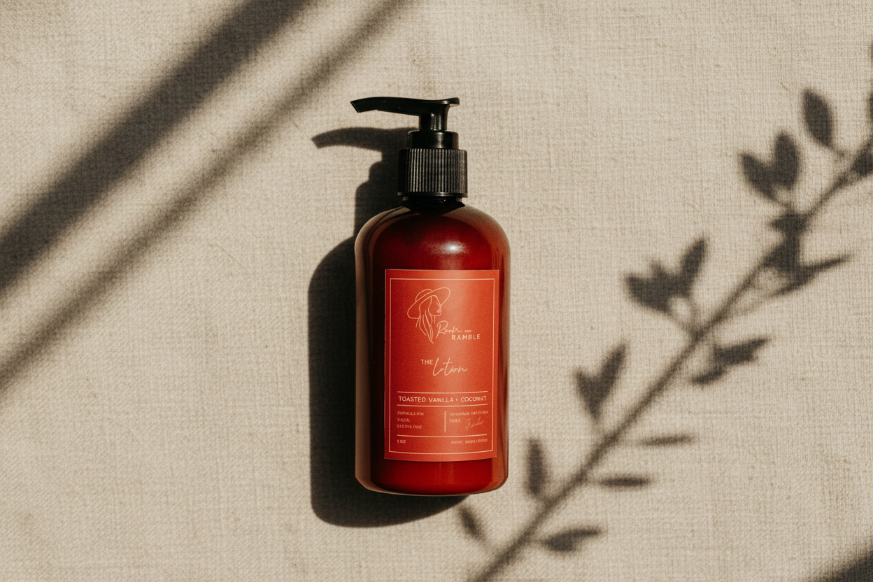 Toasted Vanilla + Campfire Organic Hand & Body Lotion 8 oz