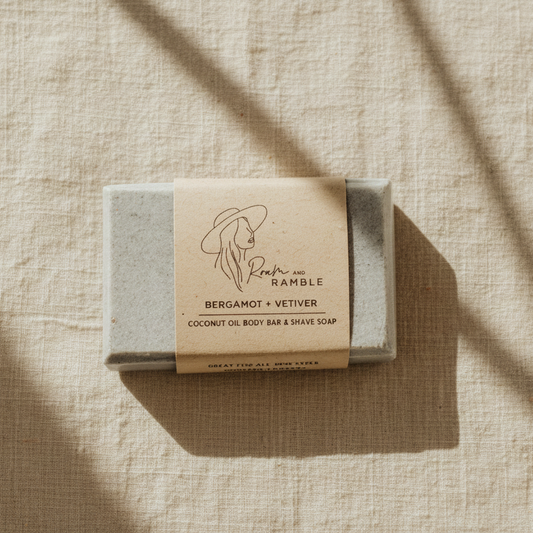 Bergamot + Vetiver Guest Soap – Fresh Citrus Wood Travel Soap