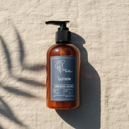 Amber Woods+ Bourbon Organic Hand & Body Lotion 8 oz