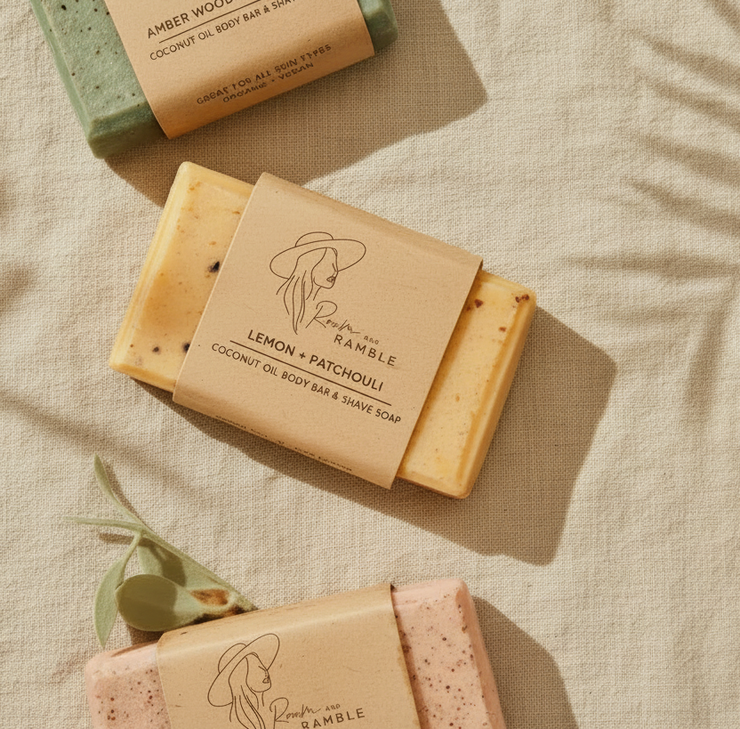 Lemon + Patchouli Guest Soap – Fresh Citrus Natural Travel Soap