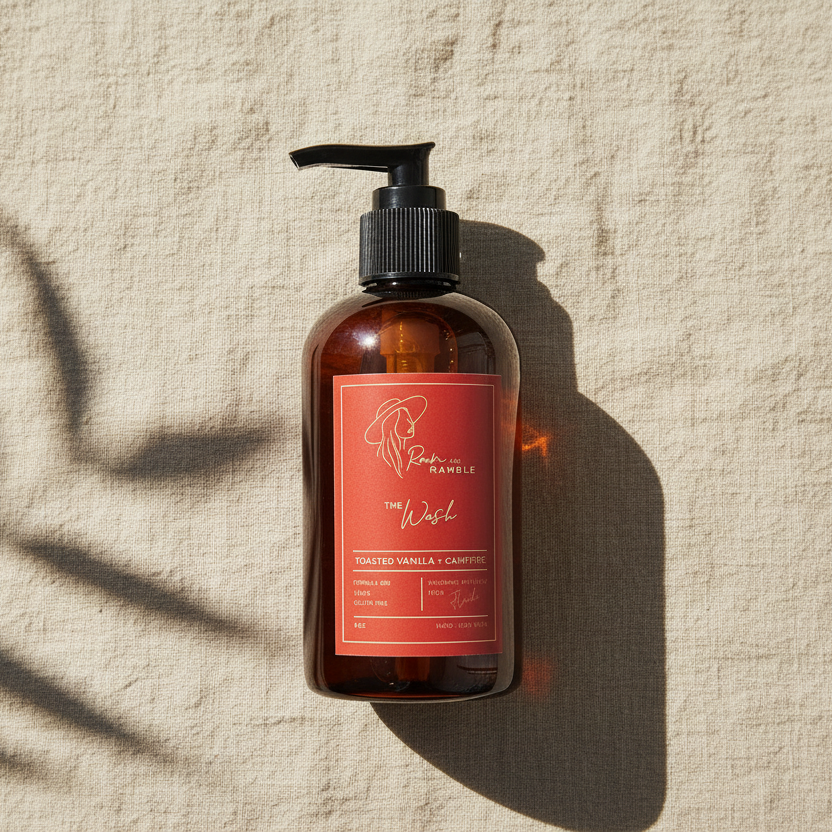 Toasted Vanilla + Campfire Organic Hand & Body Wash 8 oz