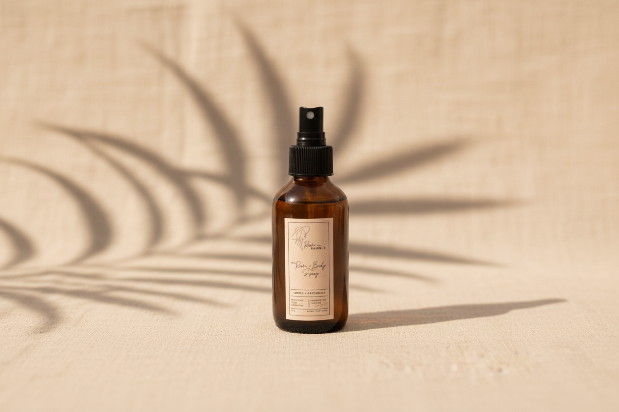 Lemon + Patchouli Room & Body Spray 4 oz